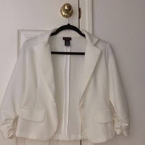 White blazer only used once